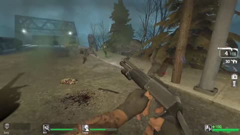 Left 4 Dead - Solo Expert No Damage (100_ Crash Course)