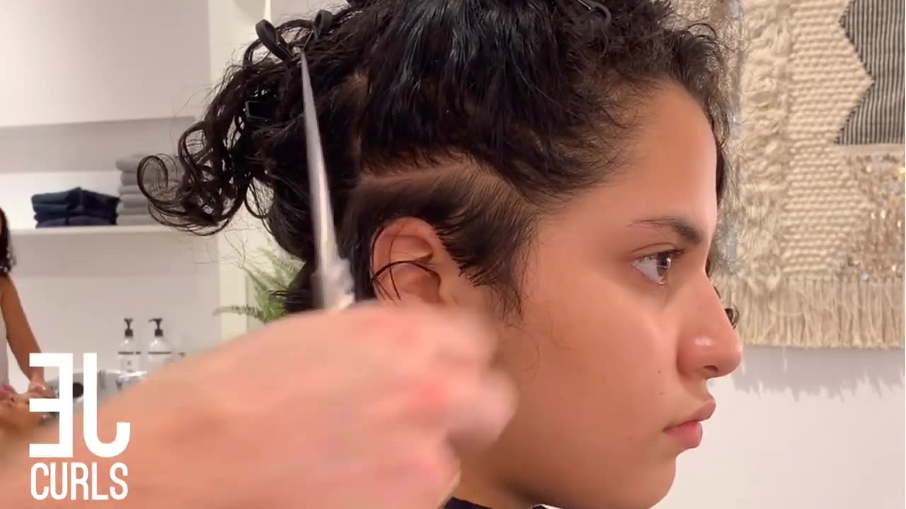 Short Curly Hair Cut Start to Finish