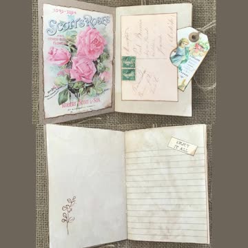 Handmade Vintage JUNK JOURNAL / MEMORY BOOK ❤️