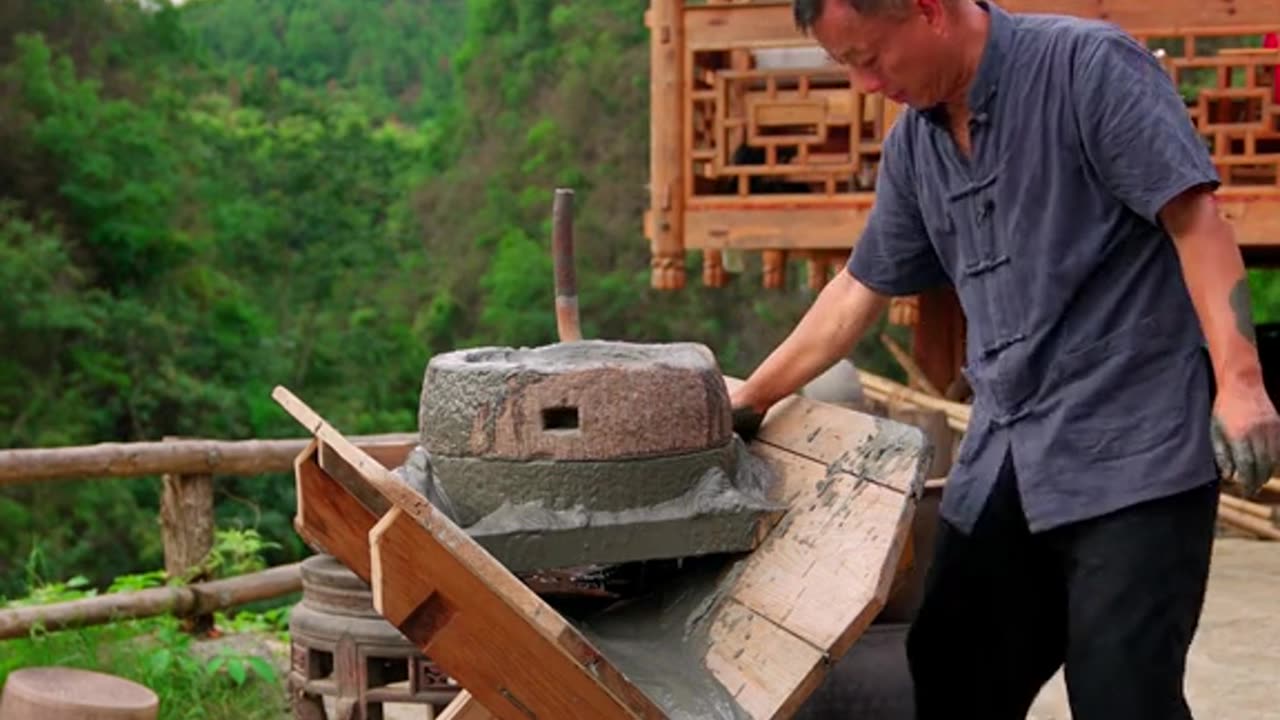 Ancient way of refining Gold Ore.