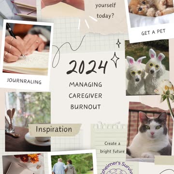 Alzheimer Survivor - Managing Caregiver Burnout - Journal & Pet