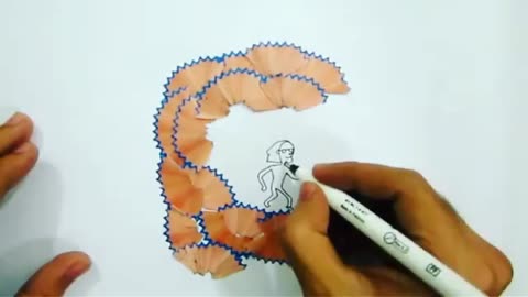 Cute baby boy girl drawing stap by stap fun kids learning 