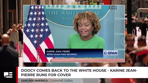 Doocy Comes Back To White House - Karine Jean-Pierre Runs For Cover