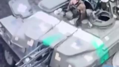 Ukrainian Fires 30mm Cannon at Russian Positions