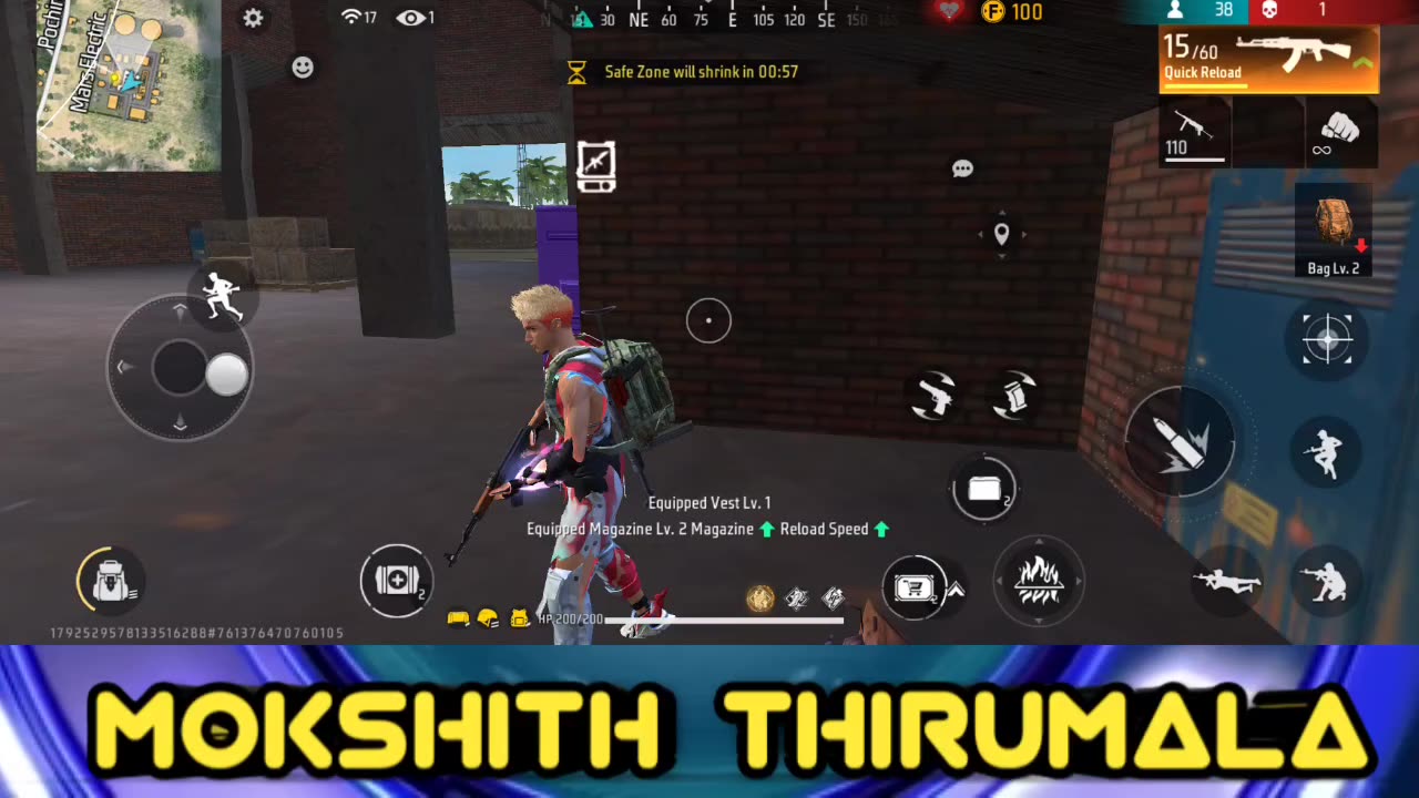 Free fire max 🔥 Gameplay | Mokshith Thirumala free fire max 🔥 gameplay