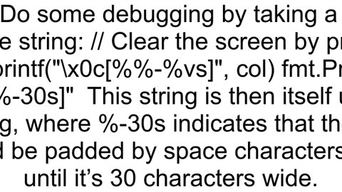 Can anyone explain how this format verb in golang works