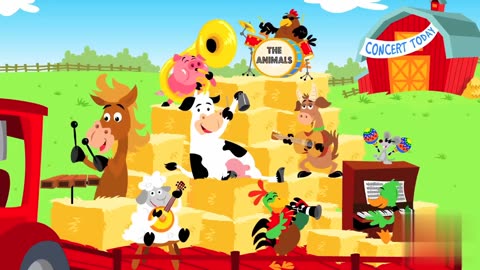 The Animals On The Farm | KIDS SONGS