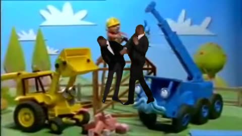 Will smith slaps chris rock but it's bob the builder themed