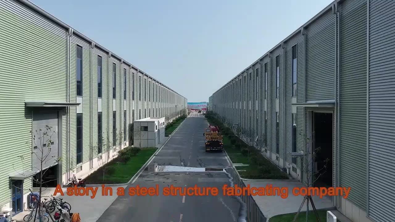 A story in a steel structure fabricating company
