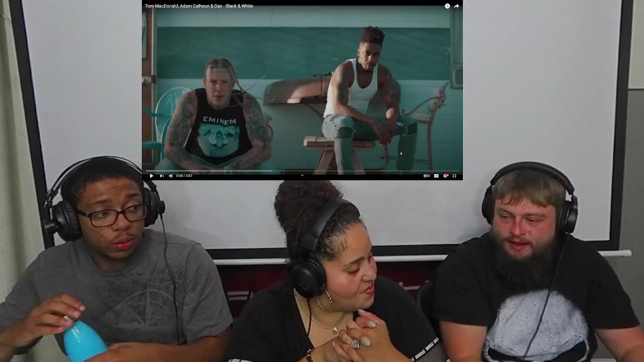 BARS EVERYWHERE!! Tom MacDonald x Adam Calhoun x Dax - Black & White [REACTION]