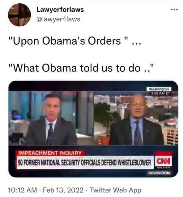 Investigated When Following Obama's Orders