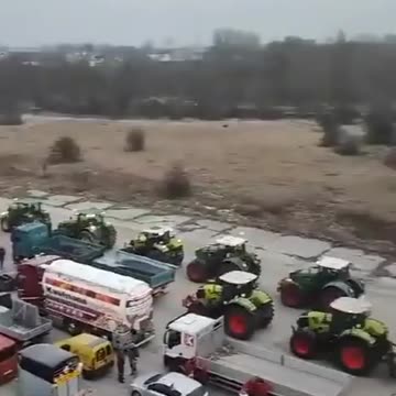 Dessau DE: Brought To A Complete Standstill As The Farmers Protest Hit Day 4