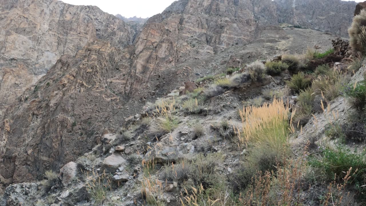 Wind erosion mountains at the altitude of (8850ft)