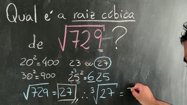 🤯 Qual é a RAIZ CÚBICA de √729 Você consegue resolver