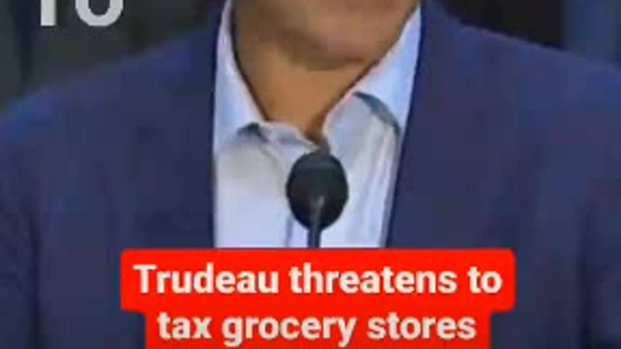 So now Trudeau is threatening our food supply!!