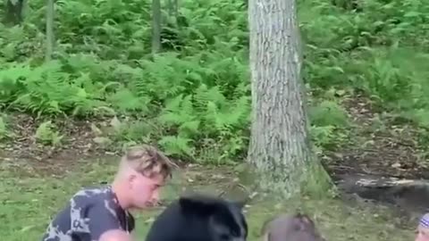 White people things. You're in the woods.