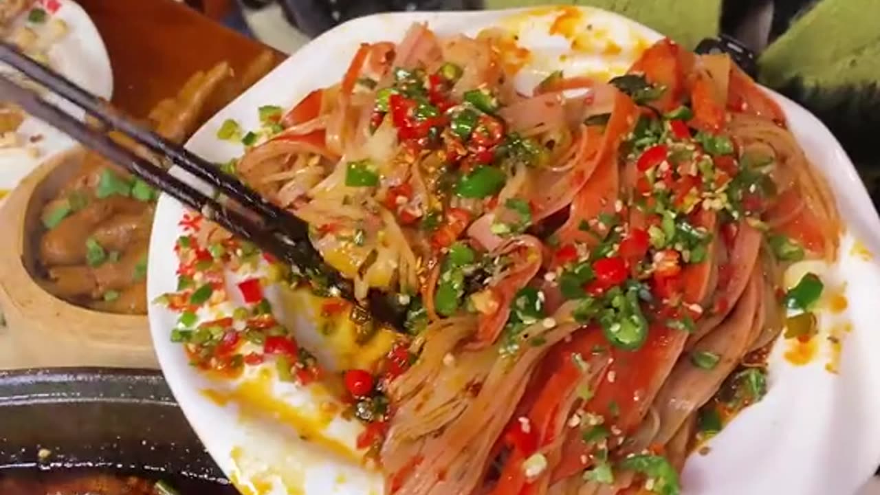 Mukbang Hot Pot Glass noodles and Pork Ribs