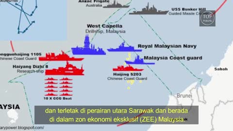 Kapal pengawal pantai China dikesan ceroboh di perairan Sarawak _ Beting Patinggi Ali _ APMM