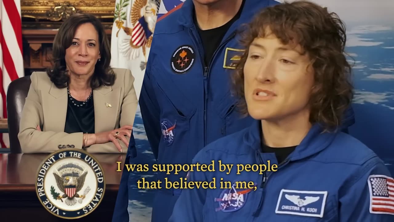 Vice President Kamala Harris talks with the NASA Artemis II Crew About How They Became Astronauts