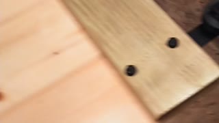 Putting hardware on a barn door