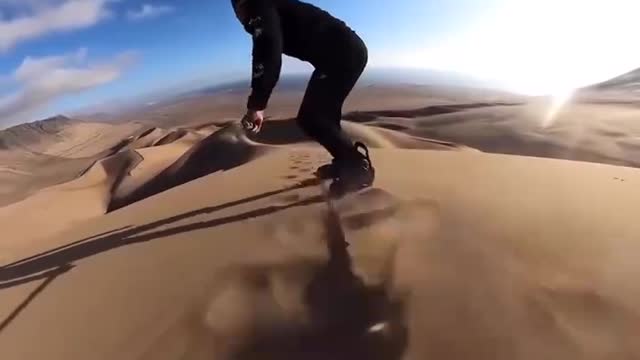 Sand Skiing