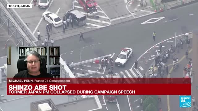 Japan's ex-PM Shinzo Abe 'in cardiac arrest' after campaign shooting • FRANCE 24 English