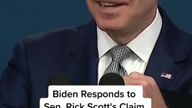 Biden Responds toSen. Rick Scott's ClaimThat He's 'Unfit' for Office