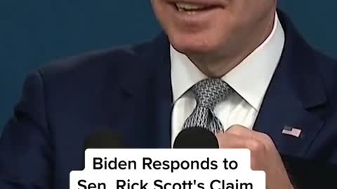 Biden Responds toSen. Rick Scott's ClaimThat He's 'Unfit' for Office