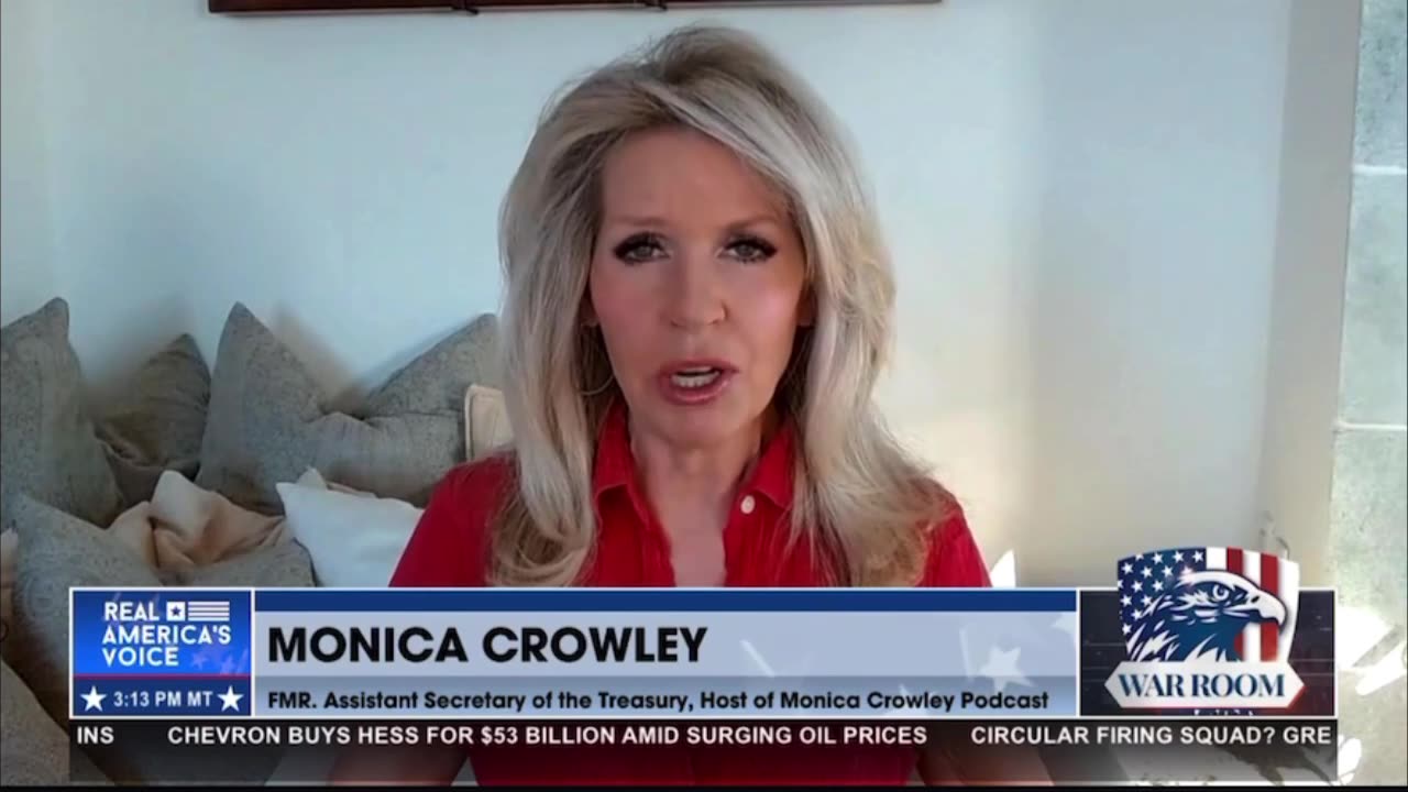 Monica Crowley- war is a money laundering business