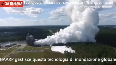 Tempeste con nuvole artificiali sul mondo
