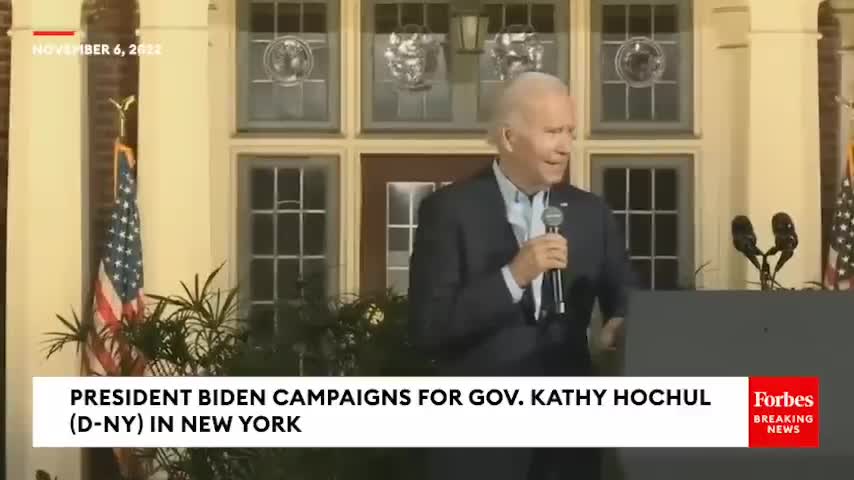 Bumpy Joe Biden teased at New York rally!