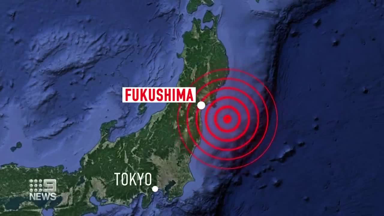 Strong magnitude 7.3 earthquake kills two in north-east Japan | 9 News Australia