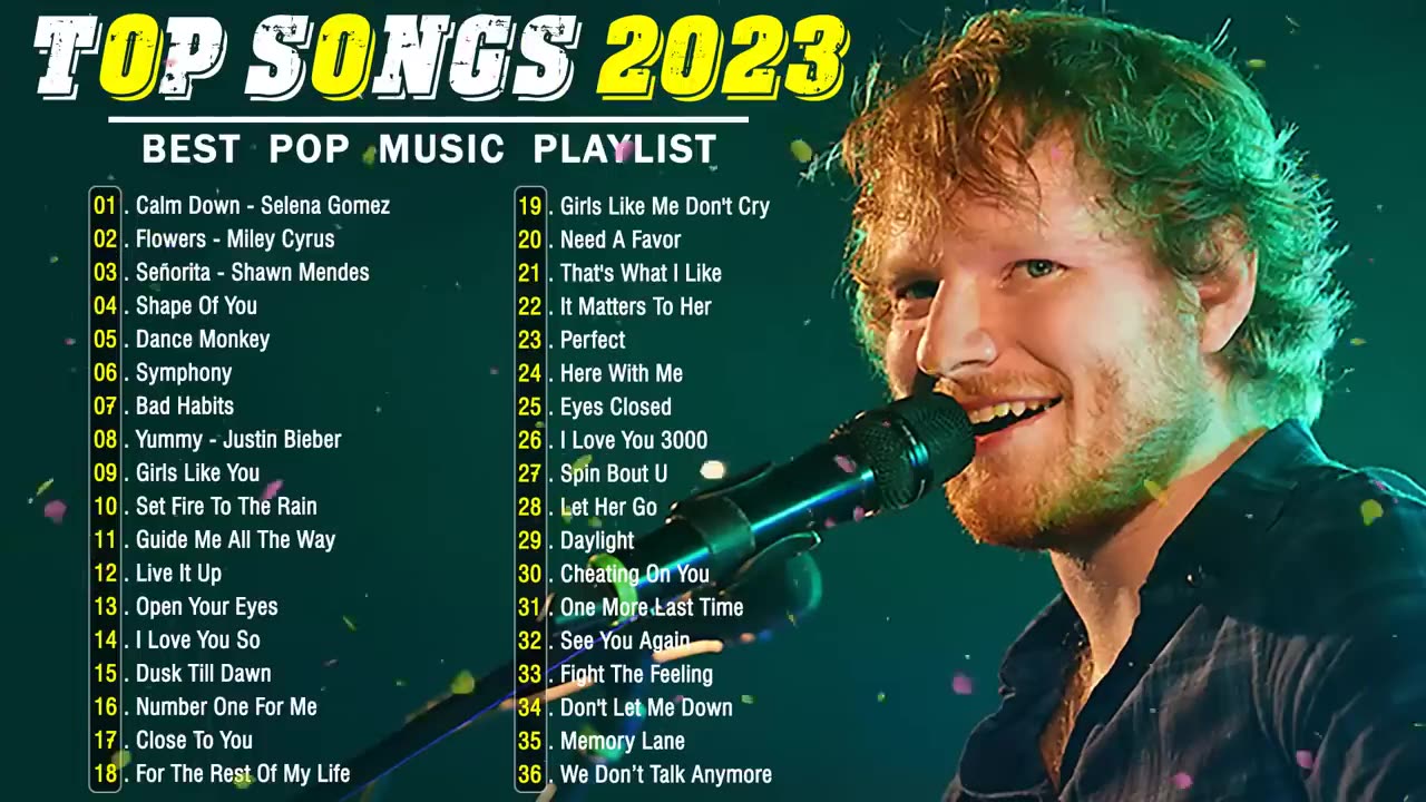 Best Pop Music Playlist 2023 __ Adele, Ed Sheeran, Miley Cyrus, Maroon 5, Rema, Taylor Swift,...