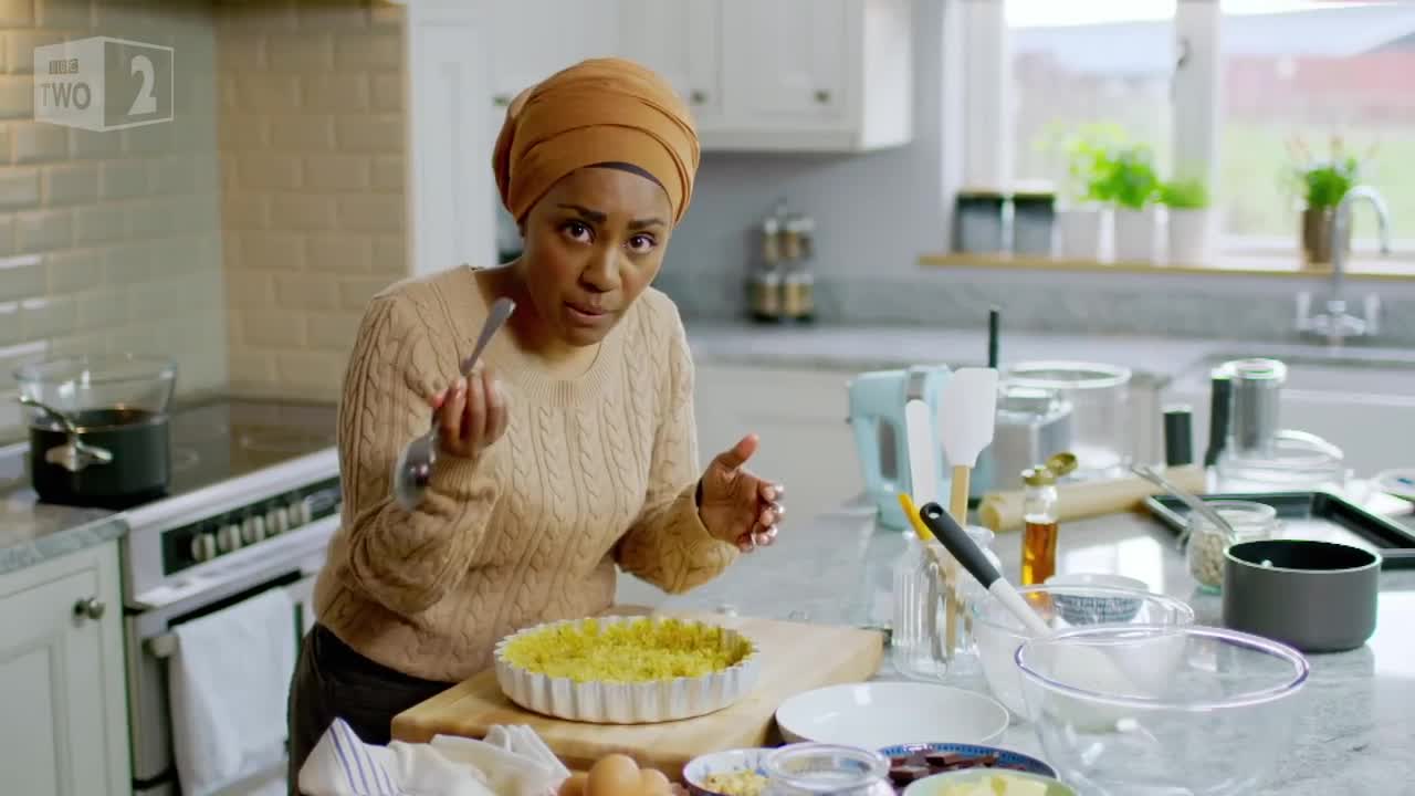 Crisp, Chocolate & Salted Peanut Dessert _ Nadiya's British Food Adventure_ Episode 3 - BBC Two