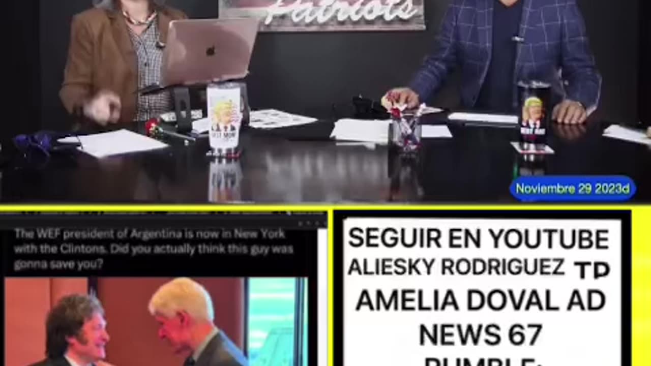 MILEI ACOMPAÑADO DE BILL CLINTON