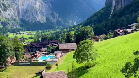 Lauterbrunnen Cable Car View 😍🇨🇭