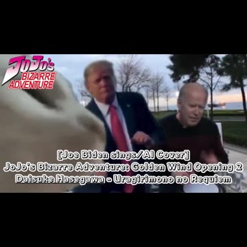 [Joe Biden sings/AI Cover] JJBA: Golden Wind OP 2 Daisuke Hasegawa - Uragirimonono Rekuiemu