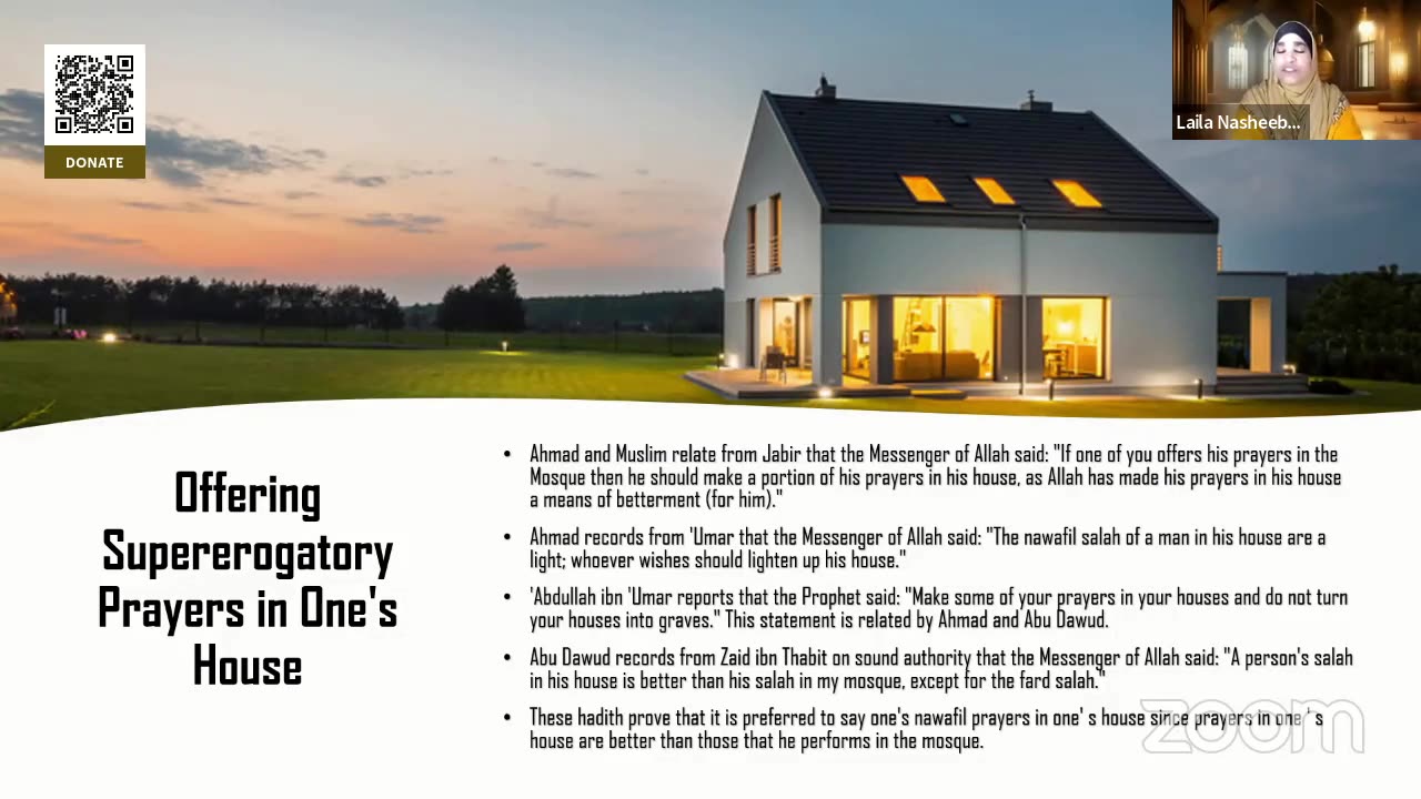 The Voluntary Prayers / Hadith for Muslim Women