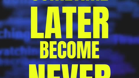 "Do it Now Sometime Later Become Never." #foryou #selfcare #motivation