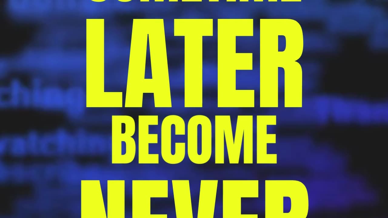 "Do it Now Sometime Later Become Never." #foryou #selfcare #motivation