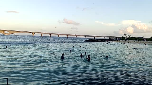 Male airport male beach male artificial beach