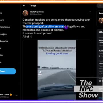 Canadian Truckers Block Traffic In Protest Against Jab Mandates