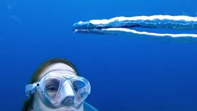 Underwater acrobatics