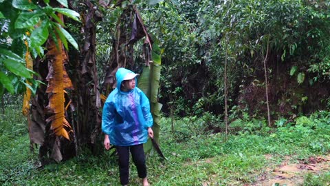 complete great shelter tent in the rain in forest-17