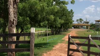 Farm with man made lake