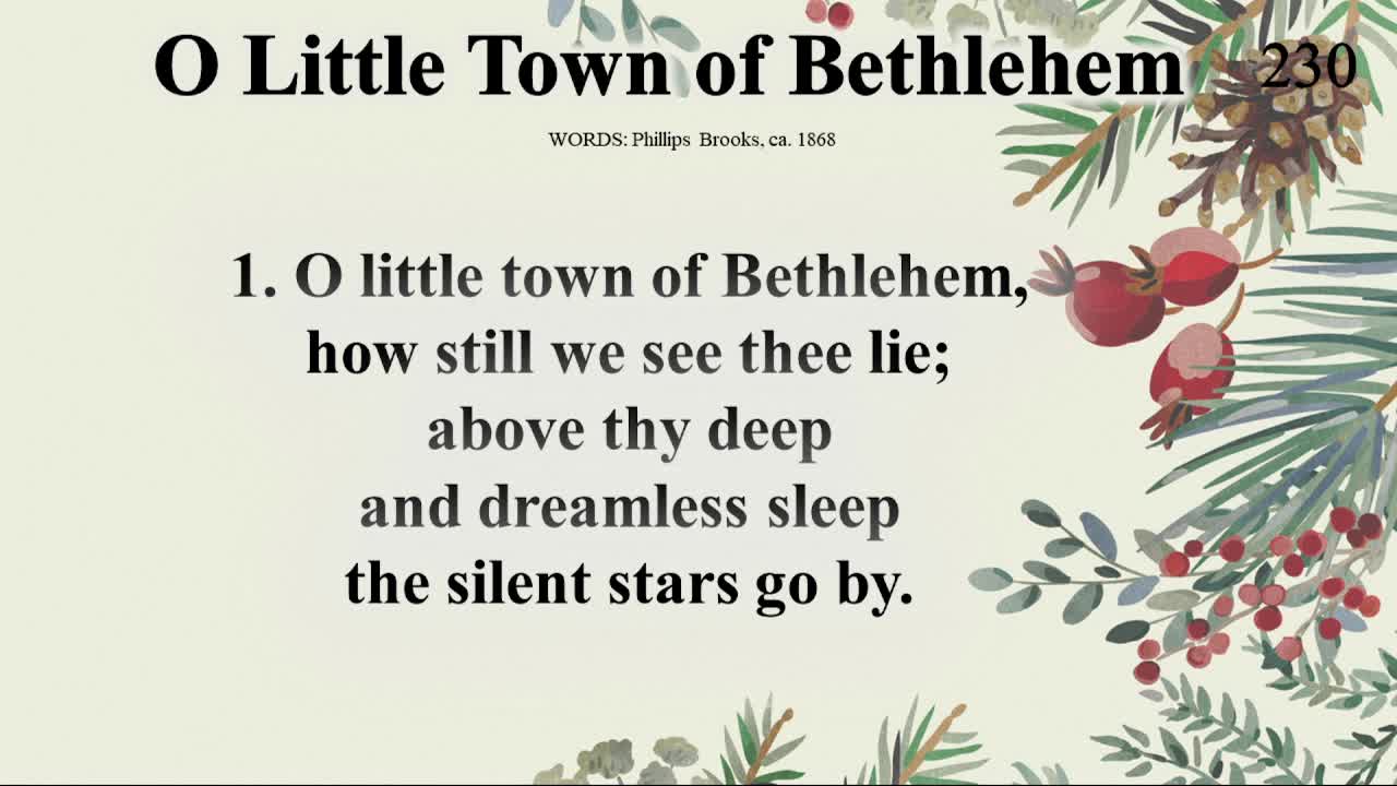 O Little Town of Bethlehem