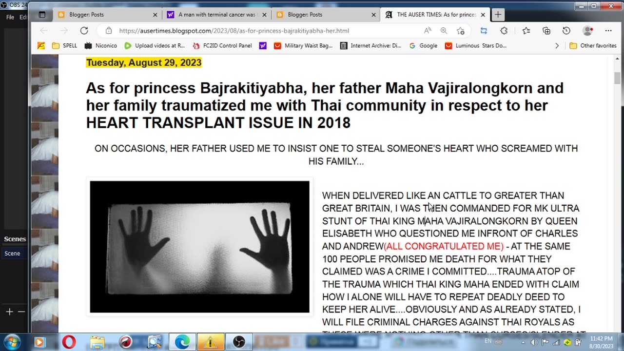 As for Thailand which traumatized with United Nations 2018 if okay to steal human organs for royals