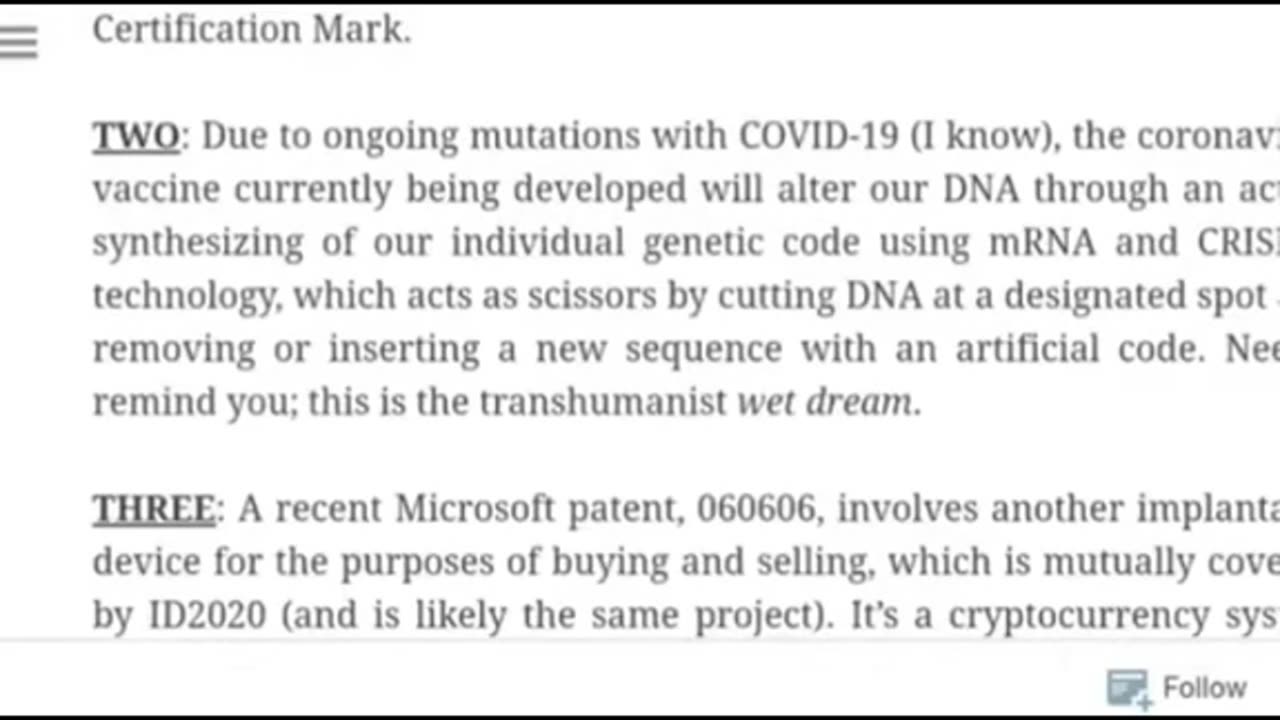 mRNA Vaccine alters your DNA