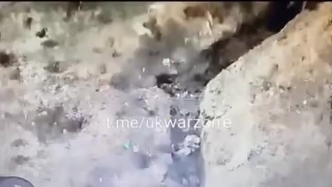 Drone Footage of Russian Trenches Full of Them