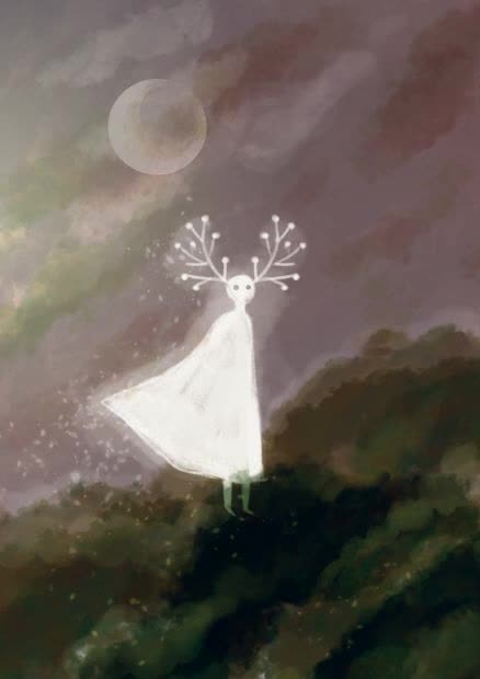 Fantasy forest spirit. I'm setting up a profile on Cara, my artist friends are already there!